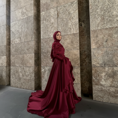 SUHARA Dress Bordo 🪽